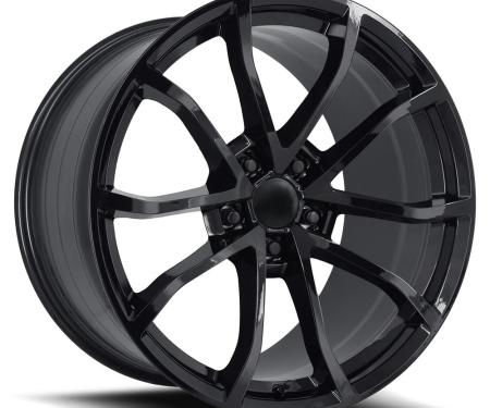 Factory Reproductions FR 25 &ndash; C7 Grandsport Corvette Replica Wheels 20x12 5x4.75 +59 HB 70.3 C7 Grandsport Corvette Gloss Black with Cap 25012593402F
