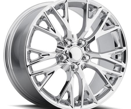 Factory Reproductions FR 22 &ndash; C7 Z06 Corvette Replica Wheels 19x10 5x4.75 +40 HB 70.3 2015 C7 Z06 Chrome with Cap 22910403401