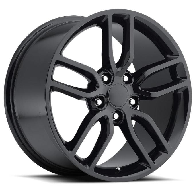 Factory Reproductions FR 26 &ndash; C7 Z51 Corvette Replica Wheels 20x10 5x4.75 +79 HB 70.3 2015 Corvette Style 26 Z51 Gloss Black with Cap 26010793402