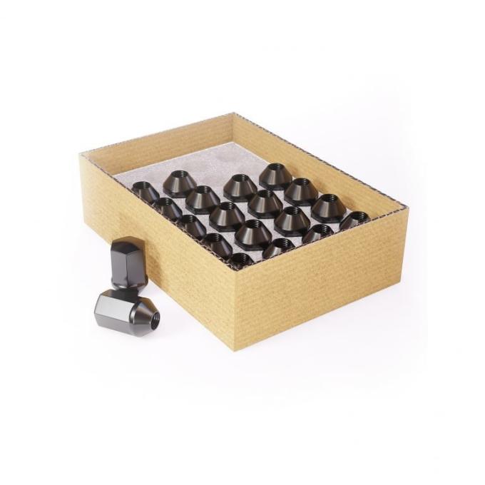 Factory Reproductions Install Kit 14mm X 1.5 (1.65") Dodge/Jeep/Ram Factory Style (7/8) Black 20 Lug Nuts L-KIT14150B-20D