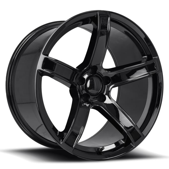 Factory Reproductions FR 77f &ndash; Dodge Hellcat HC2 Replica Wheels 20x11 5x115 +22 HB 71.5 Hellcat HC2 Gloss Black with Cap 77011221502F
