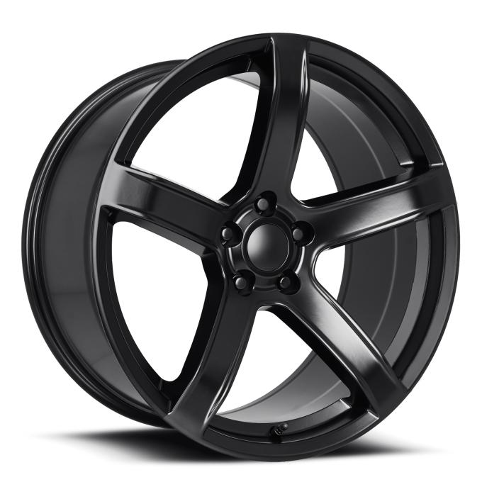 Factory Reproductions FR 77f &ndash; Dodge Hellcat HC2 Replica Wheels 20x9.5 5x115 +15 HB 71.5 Hellcat HC2 Satin Black with Cap 77095151503F