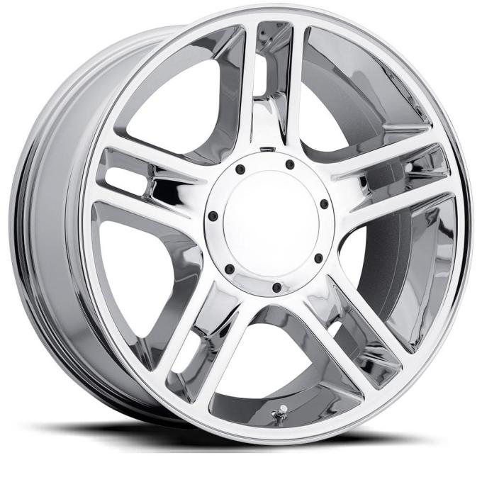 Factory Reproductions FR 51 &ndash; Ford Harley Replica Wheels 20x9 5x135/5x5.5 +14 HB 87.0 2000 F-150 Harley Chrome with Cap 51090145301