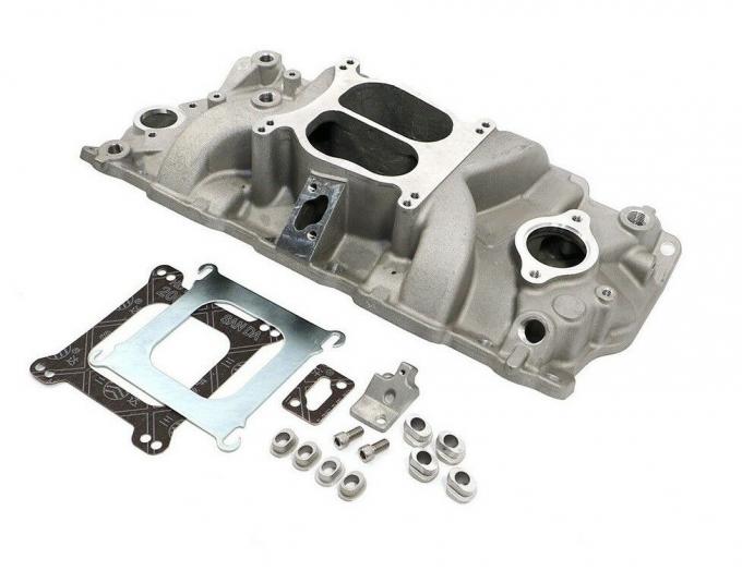 Corvette Intake Manifold, Small Block Satin, 1957-1973