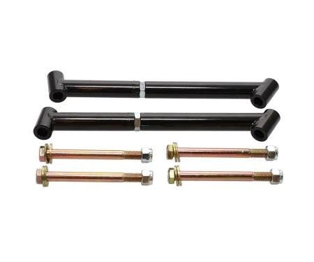 Classic Performance Trailing Arm Brace Kit for 1968-72 Chevy Chevelle, Rear, Tubular, Black, Pair 6872TAMB
