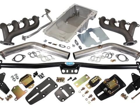 Classic Performance LS Engine Install Kit W/Manifolds, 1964-67 GM A-Body 6467ELS-K