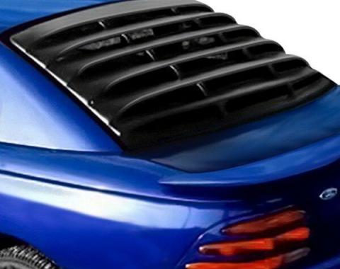 Mustang Rear Window Louver, Black ABS Textured, 1994-2004