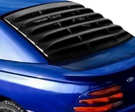 Mustang Rear Window Louver, Black ABS Textured, 1994-2004