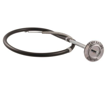 Dennis Carpenter Heater Temp Control Bezel and Cable - 1968-72 Ford Bronco C8TZ-18518-B