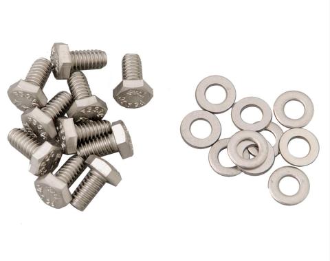 Camaro Timing Chain Cover Bolt Set, Stainless Steel, 1967-1969