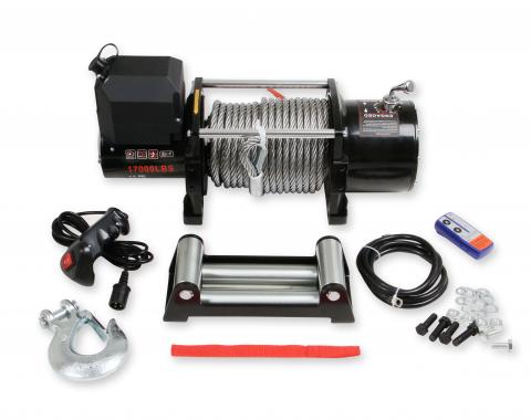 Anvil Off-Road Anvil, 17,000 Lbs Winch w/ Metal Cable & Roller Fairlead 17001AOR