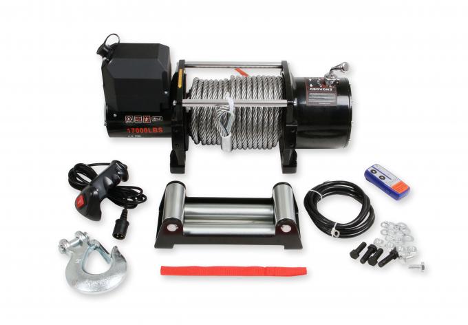 Anvil Off-Road Anvil, 17,000 Lbs Winch w/ Metal Cable & Roller Fairlead 17001AOR