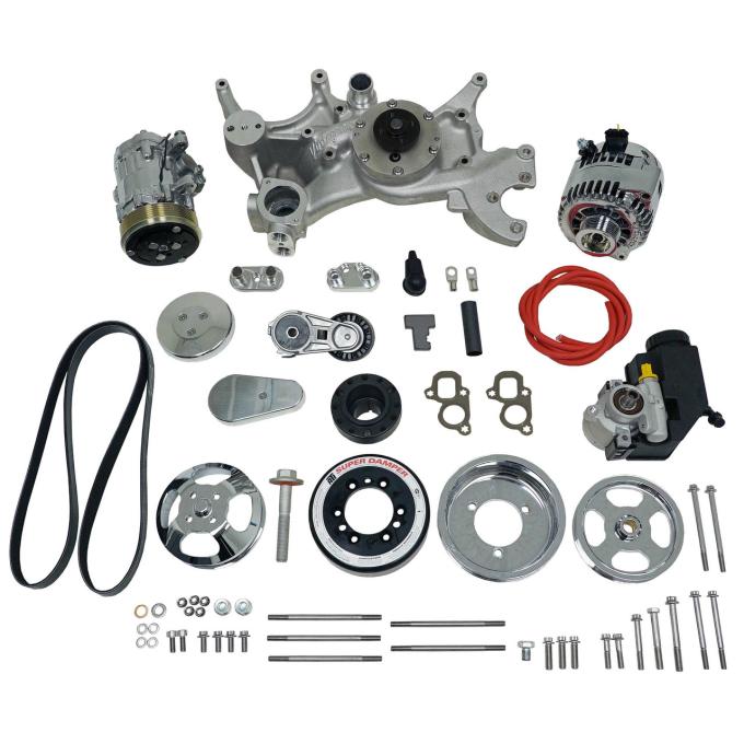 Vintage Air Front Runner™ Drive System GM LT1 Wet-Sump Polished/Chrome with Power Steering 175037