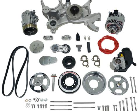 Vintage Air Front Runner™ Drive System GM LT1 Wet-Sump Polished/Chrome with Power Steering 175037