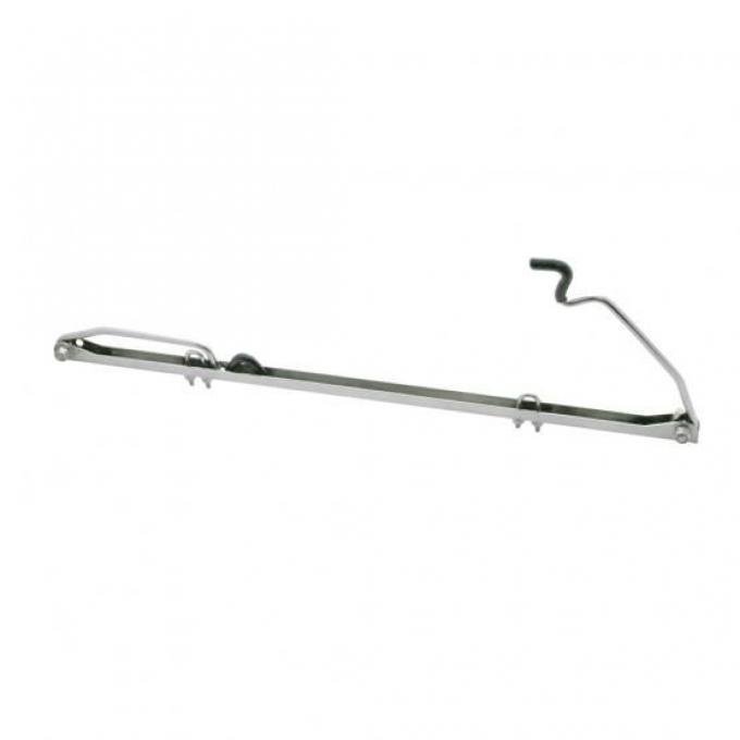 United Pacific Polished Stainless Steel Hood Prop Kit For 192836 Ford