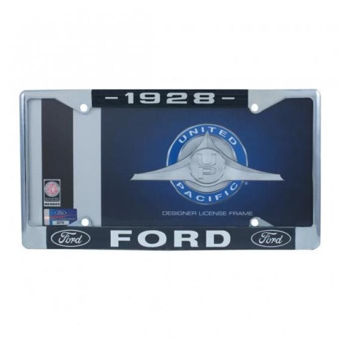 United Pacific Chrome License Plate Frame For 1928 Ford Car & Truck A9049-28