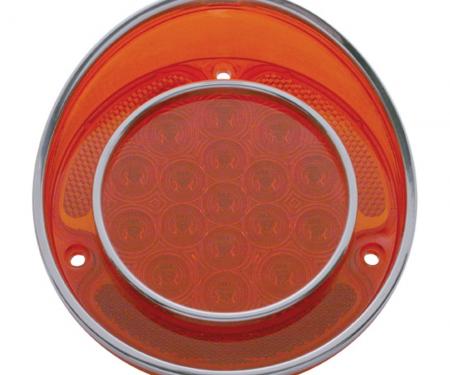 United Pacific 17 LED Tail Light W/Stainless Steel Trim For 1968-73 Chevy Corvette CTL6804LED