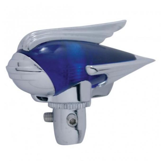 United Pacific Chrome Antenna Topper, Blue C5017B