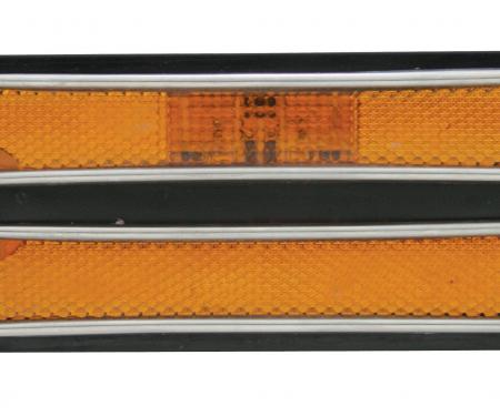 United Pacific 18 LED Side Marker Light W/Stainless Steel Trim, Front For 1968-72 Chevy Truck CML6872A