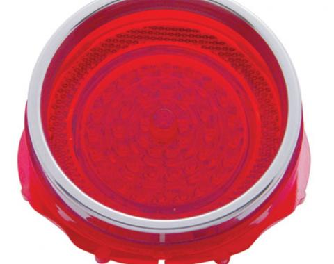 United Pacific 41 LED Tail Light W/Stainless Steel Lens Trim For 1965 Chevy Impala CTL6501LED