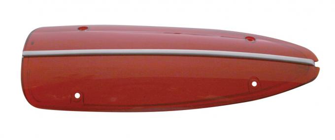 United Pacific Stainless Steel Outer Tail Light Lens For 1958-60 Chevy Corvette C5860