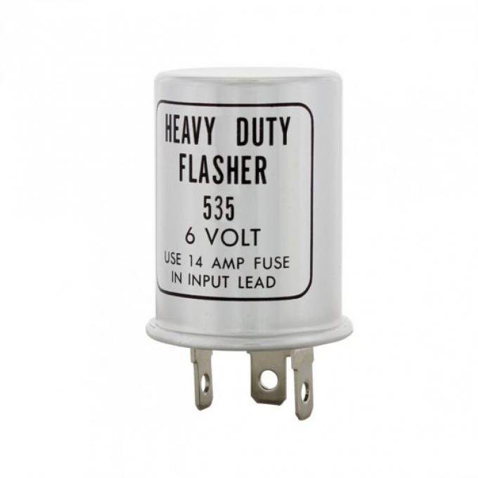 United Pacific 3 Terminal 6V 535 Type Turn Signal Flasher 110252