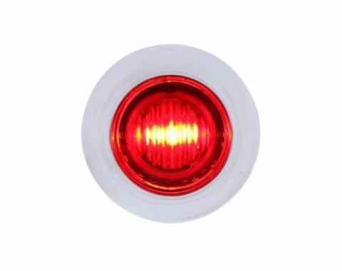 United Pacific 3 LED Dual Function Mini Auxiliary/Utility Light w/ Bezel - Red LED/Red Lens 36601