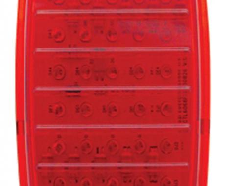 United Pacific 40 LED Tail Light Lens, Red For 1960-66 Chevy & GMC Fleetside Truck CTL6066FSLED