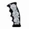United Pacific Black/Chrome Skulls Pistol Grip Shift Knob 70711