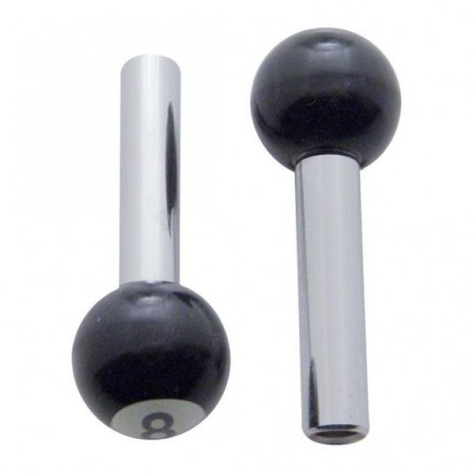 United Pacific "8" Ball Door Lock Knobs (2Pc/Set) 70023