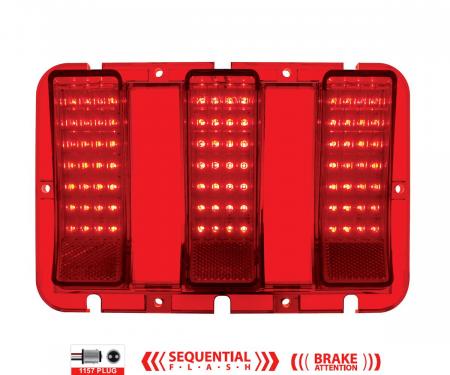 United Pacific 84 LED Sequential Tail Light Lens For 1967-68 Ford Mustang 110106