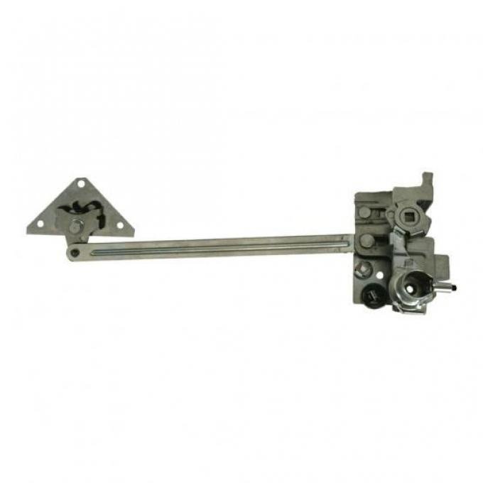 United Pacific Door Latch Assembly w/Lock Receiver For 1932 Ford 5-Window Coupe - L/H B20013WL