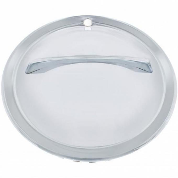 United Pacific 15" Chrome Single Bar Hub Cap (4/Set) BHC02-15
