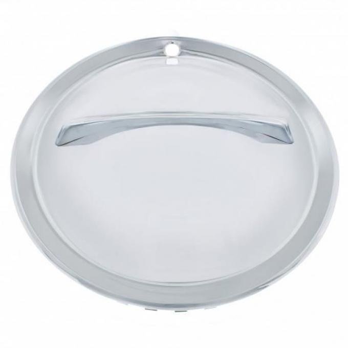 United Pacific 14" Chrome Single Bar Hub Cap (4/Set) BHC02-14