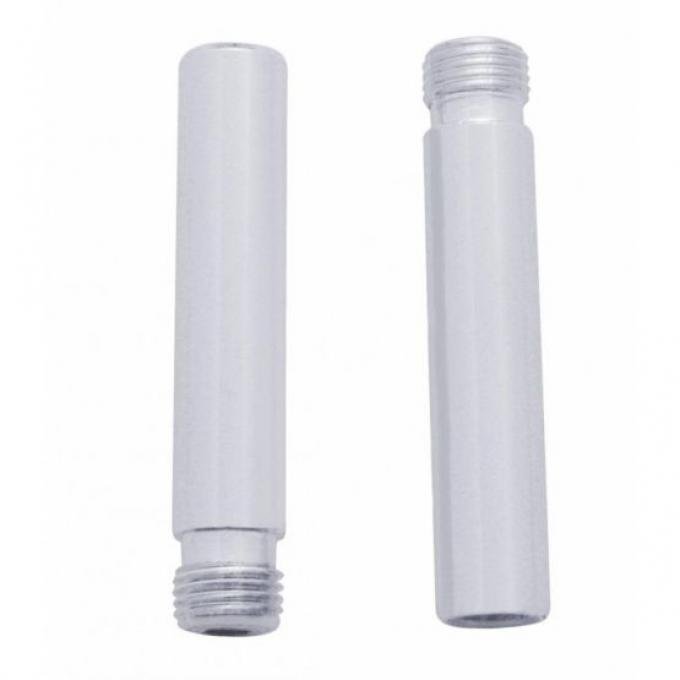 United Pacific Chrome Metal Tube Door Lock Knobs (2 Pack) 70044B