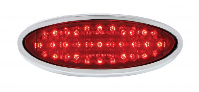 United Pacific 33 LED Tail Light Assembly W/Chrome Bezel For 1949-50 Ford Car FTL4950LED-AS