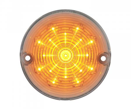 United Pacific 17 LED Parking And Signal Light, Clear Lens And Amber LED For 1957 Chevy Car CPL5702C