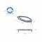 United Pacific "Teardrop" Light Bezel 34024