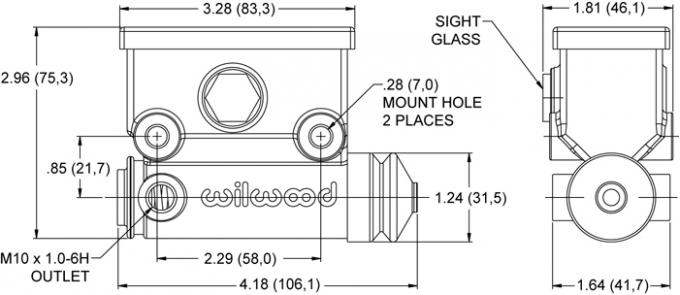 Wilwood Brakes ATV Master Cylinder 260-13524