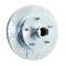Classic Performance Front Disc Brake Kit for OEM Drum Brake Spindles for 1948-1956 Ford 1/2 Ton Truck, 5x5.5, 12" Rotors, Drilled/Slotted, Red Calipers 4856WBK-5.5-ARGXR