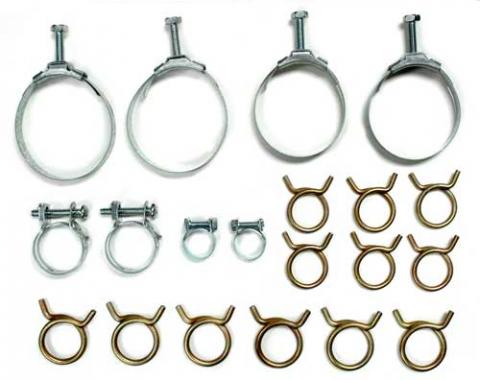 Corvette Radiator/Heater Hose Clamp Kit, 250/300, 1963-1967