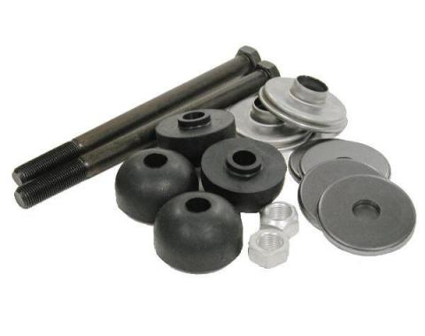 Corvette Rear Leaf Spring Bolt Kit, Long Bolts, With Rubber Cushions, 1963-1982