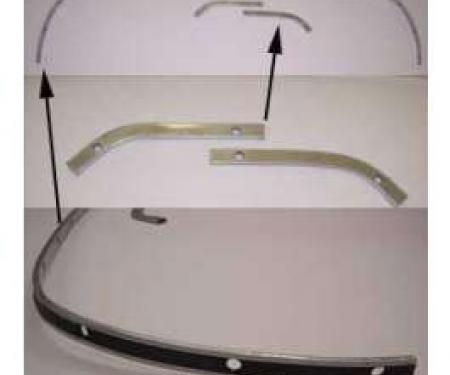 Full Size Chevy Convertible Top Rear Tack Rails, 1965-1966