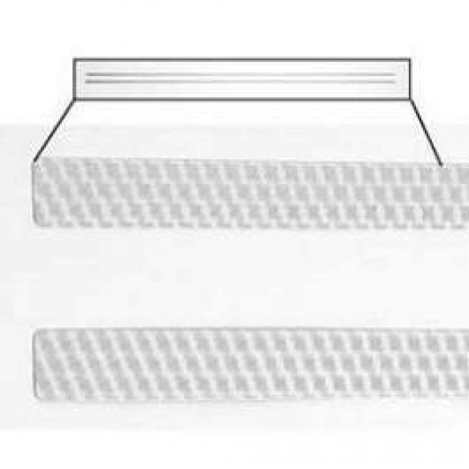 Full Size Chevy Quarter Molding Metal Inserts, Impala SS, 1963