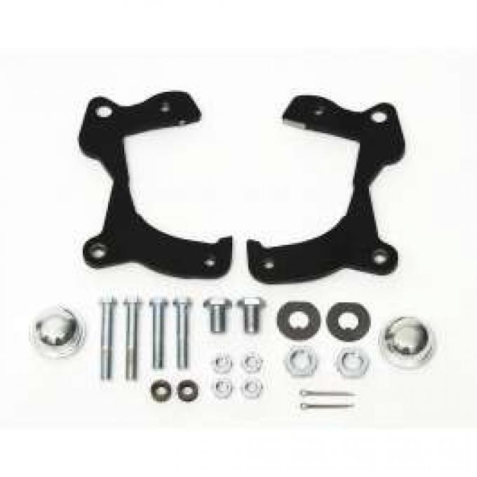 Full Size Chevy Front Disc Brake Bracket Kit, 1958