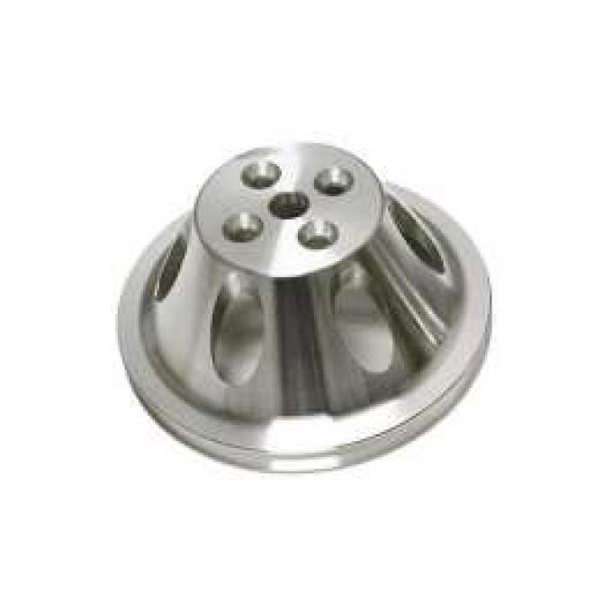 Full Size Chevy Short Water Pump Pulley, Single Groove, Small Block, 1958-1968