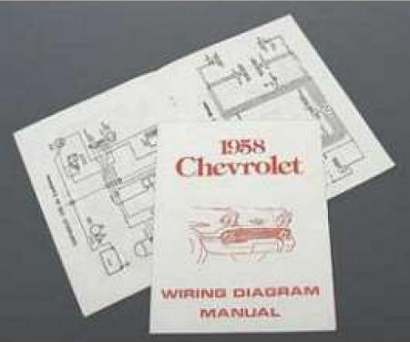 Full Size Chevy Wiring Harness Diagram Manual, 1958