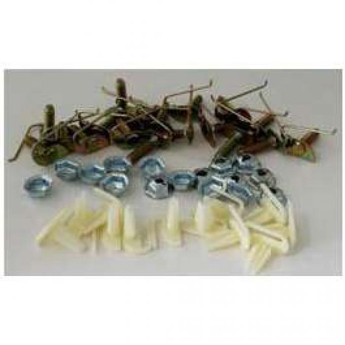 Full Size Chevy Molding Clips, Quarter Paint Divider, 1959