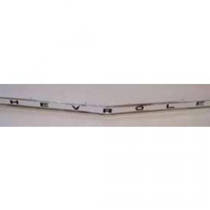 Full Size Chevy Hood Lip Molding, With Chevrolet Lettering, 1962