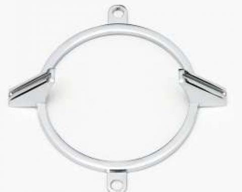 Full Size Chevy Taillight & Back-Up Light Chrome Trim Ring, 1962